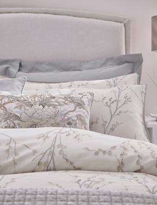 M&S Laura Ashley Pure Cotton Pussy Willow Sateen Bedding Set