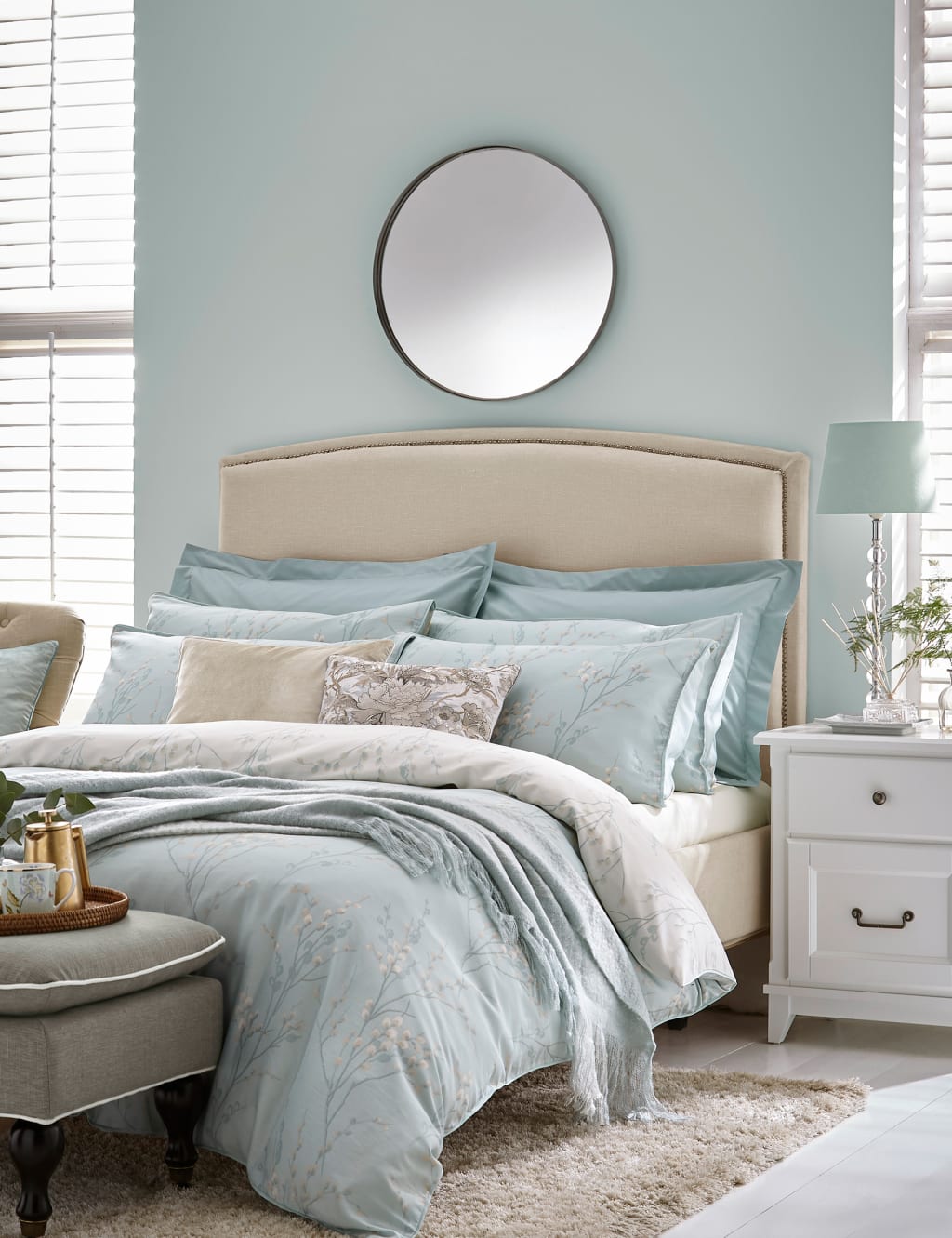 Pure Cotton Sateen Pussy Willow Bedding Set image 1