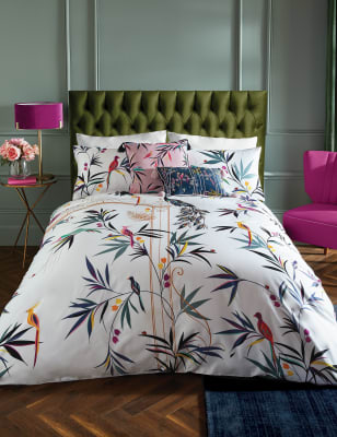 Ropa de cama 100% algodón cepillado con diseño de puerta encantada | M&S US