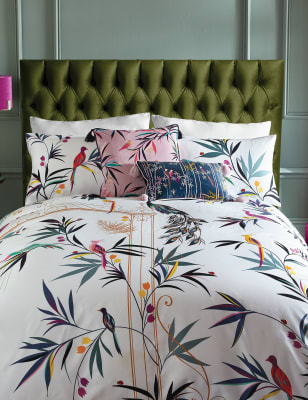 

Sara Miller Pack de 2 fundas de almohada 100% algodón con diseño de puerta encantada - Mezcla De Tonos Azul Claro, Mezcla De Tonos Azul Claro