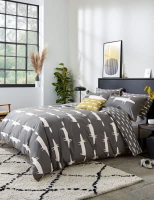 

Scion Pure Cotton Mr Fox Bedding Set - Charcoal, Charcoal