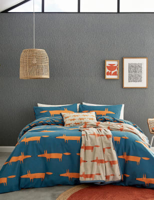 

Scion Pure Brushed Cotton Mr Fox Bedding Set - Denim, Denim