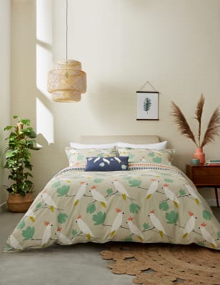

Scion Ropa de cama 100% algodón con diseño de tórtolas - Denim, Denim