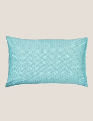 

Joules 2er-Pack Baumwoll-Kissenbezüge mit Cotswold-Streifen - Blau Melange, Blau Melange
