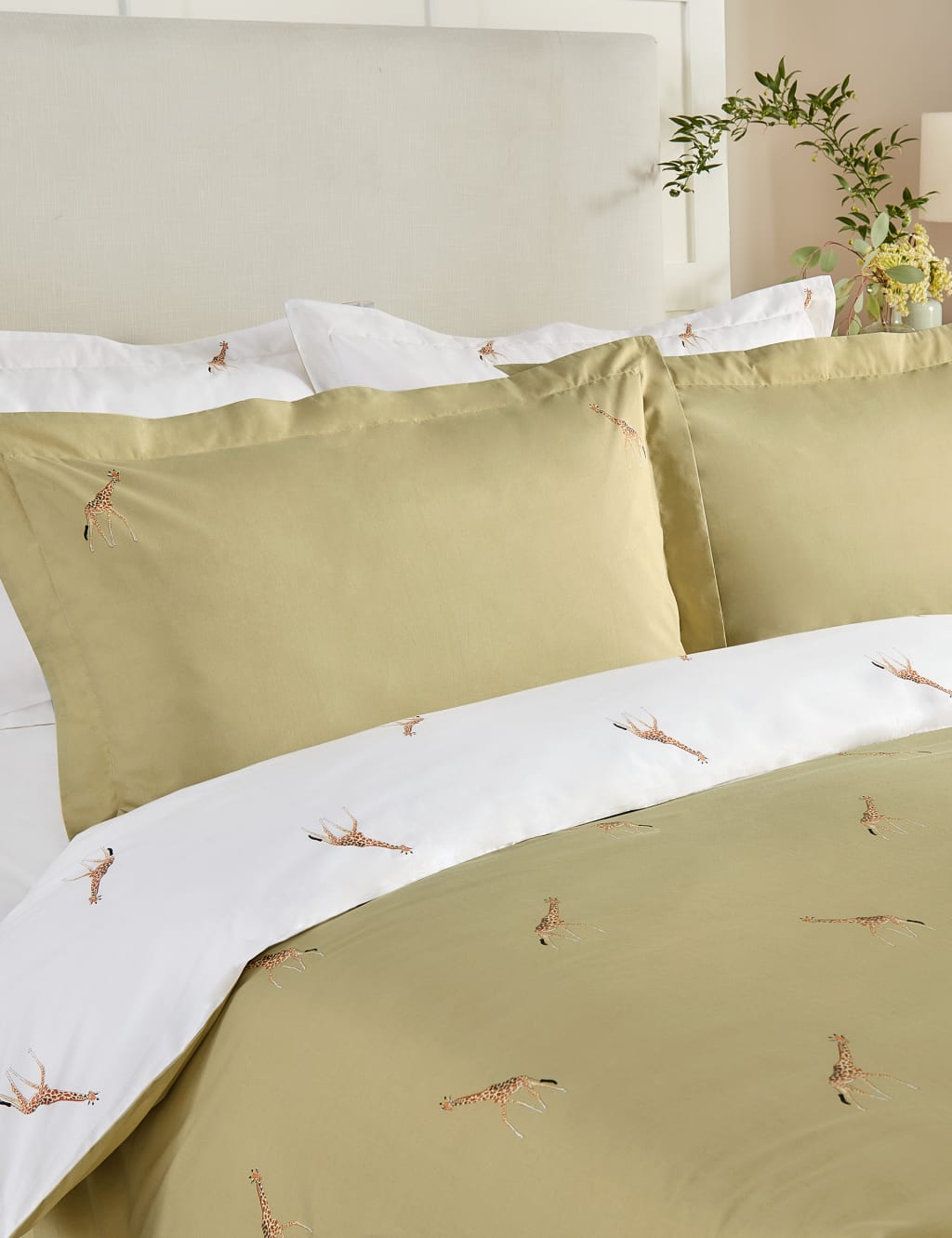Pure Cotton Percale Giraffe Bedding Set image 2