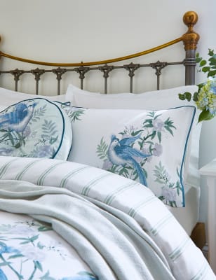 

Laura Ashley Ropa de cama 100% algodón Osterley - Blue Mix, Blue Mix