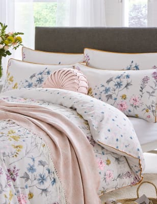 

Laura Ashley 2er-Pack Baumwoll-Kissenbezüge mit Wiesenmuster - Mehrfarbig, Mehrfarbig