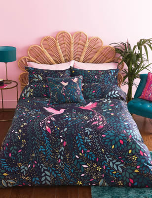 

Sara Miller Pure Cotton Paradise Hummingbird Bedding Set - Navy Mix, Navy Mix