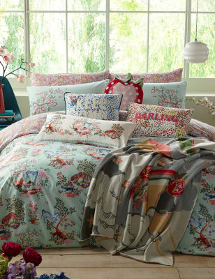 

Cath Kidston Pure Cotton Painted Kingdom Bedding Set - Multi, Multi