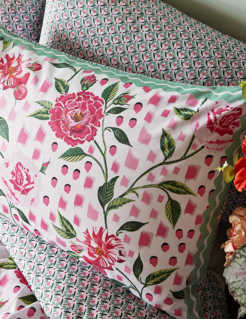 Pure Cotton Tea Rose Bedding Set image 2