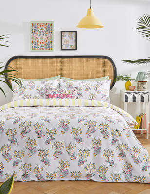 Pure Cotton Lemon Trees Bedding Set