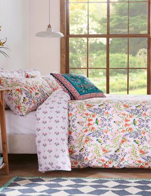 

Cath Kidston Pure Cotton Percale Paper Birds Bedding Set - Pink, Pink