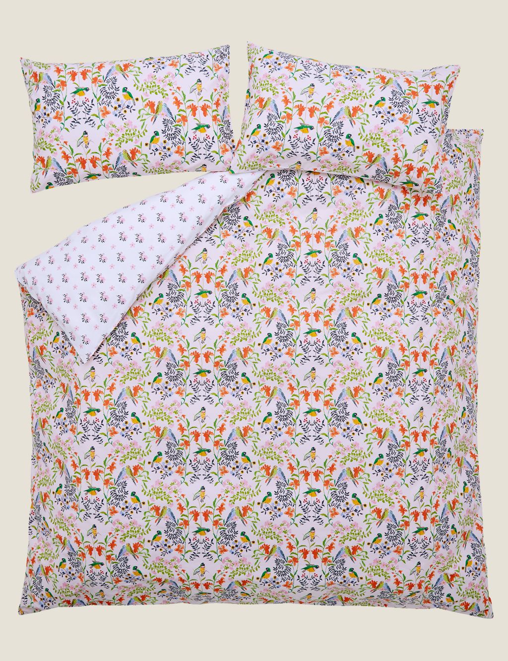 Pure Cotton Percale Paper Birds Bedding Set image 3