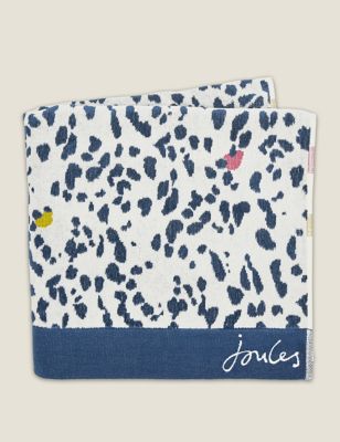 Joules Pure Cotton Lynx Leopard Towel - BATH - Multi, Multi