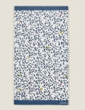 Serviette 100&nbsp;% à motif lynx et léopard