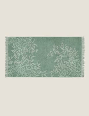 

William Morris At Home Pure Cotton Foliage Bath Mat - Sage, Sage