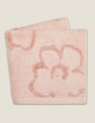 

Ted Baker Pure Cotton Magnolia Textured Towel - Soft Pink, Soft Pink