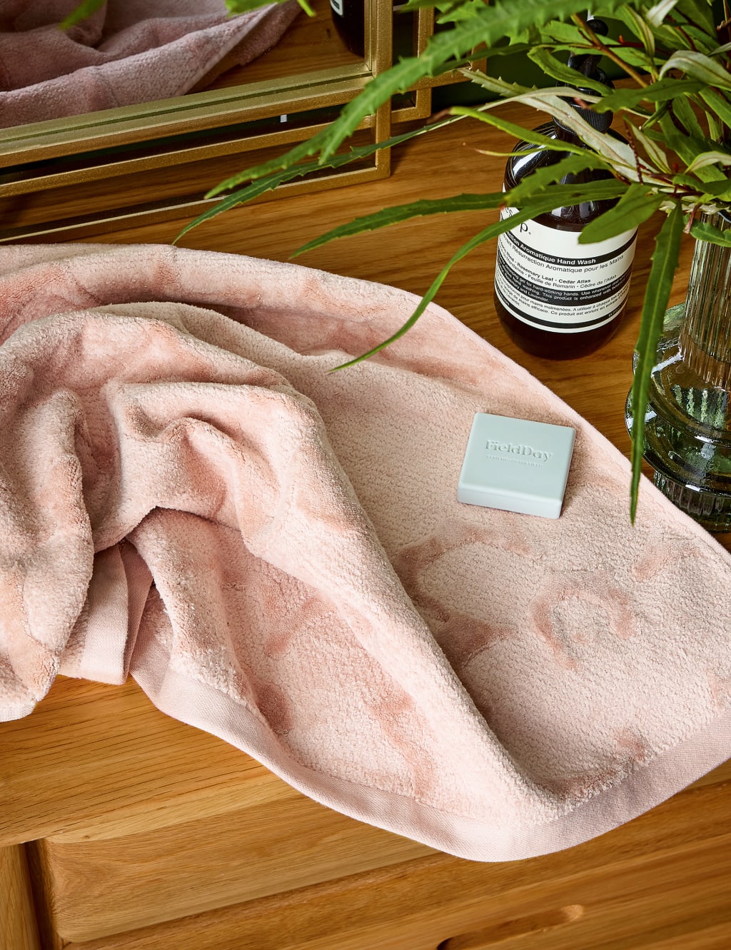 Pure Cotton Magnolia Textured Towel image 3