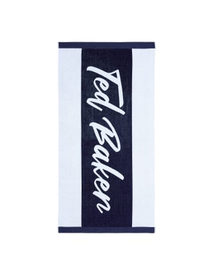 

Ted Baker Pure Cotton Branded Beach Towel - Navy, Navy