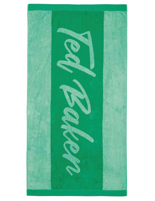 

Ted Baker Pure Cotton Branded Beach Towel - Green, Green