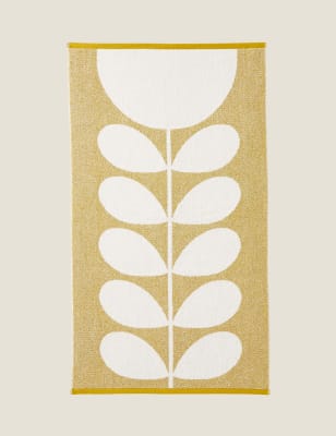 

Orla Kiely Pure Cotton Sunflower Towel - Yellow, Yellow