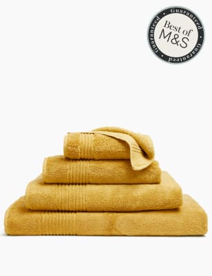 Serviette en coton égyptien de qualité supérieure - Mustard