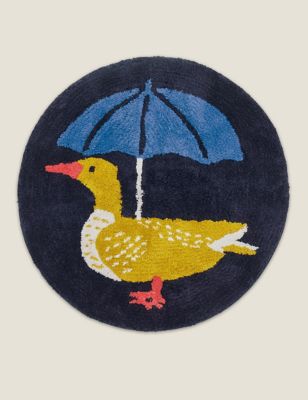 

Joules Pure Cotton Duck March Bathmat - Navy, Navy