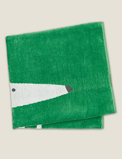 Scion Pure Cotton Mr Fox Towel - Guest - Green Mix, Green Mix