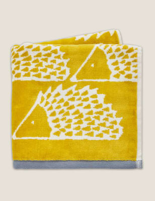 

Scion Handtuch aus reiner Baumwolle mit Igelmotiv - Ochre, Ochre