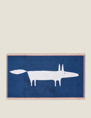 Pure Cotton Mr Fox Bath Mat