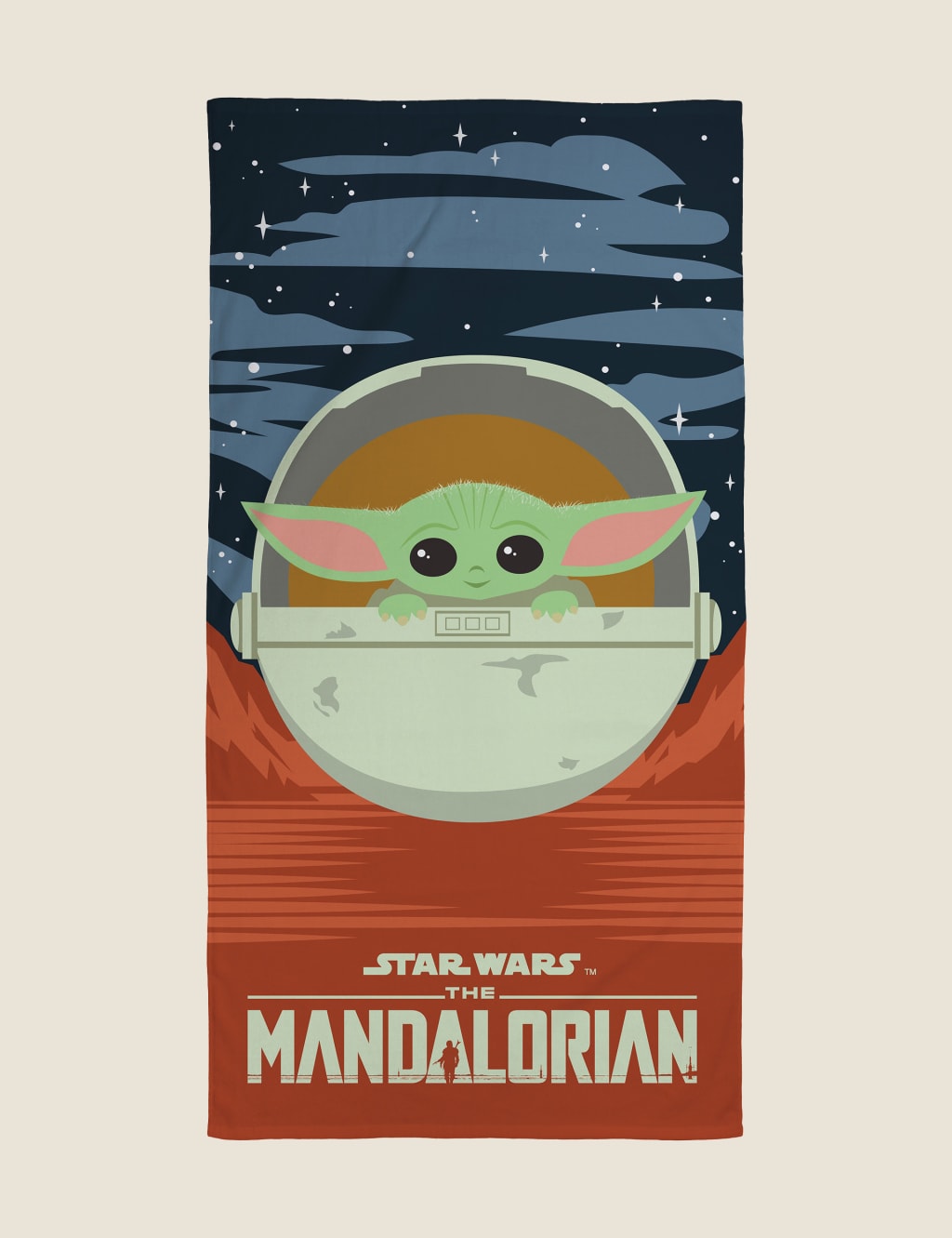 Pure Cotton Mandalorian™ Kids' Bath Towel image 1