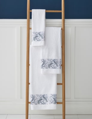 

Laura Ashley Pure Cotton Belvedere Towel - Midnight, Midnight