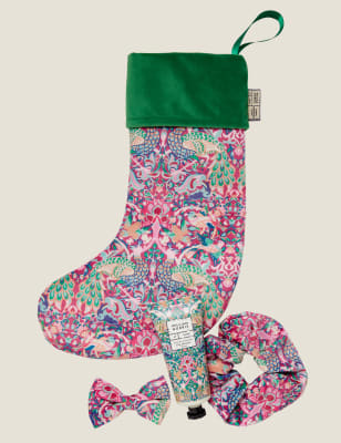 

William Morris At Home Peacock & Bird Dog Stocking Set - Pink Mix, Pink Mix