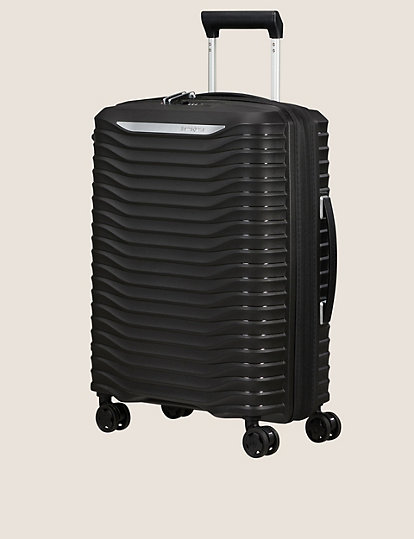samsonite upscape 4 wheel hard shell cabin suitcase - 1size - black, black