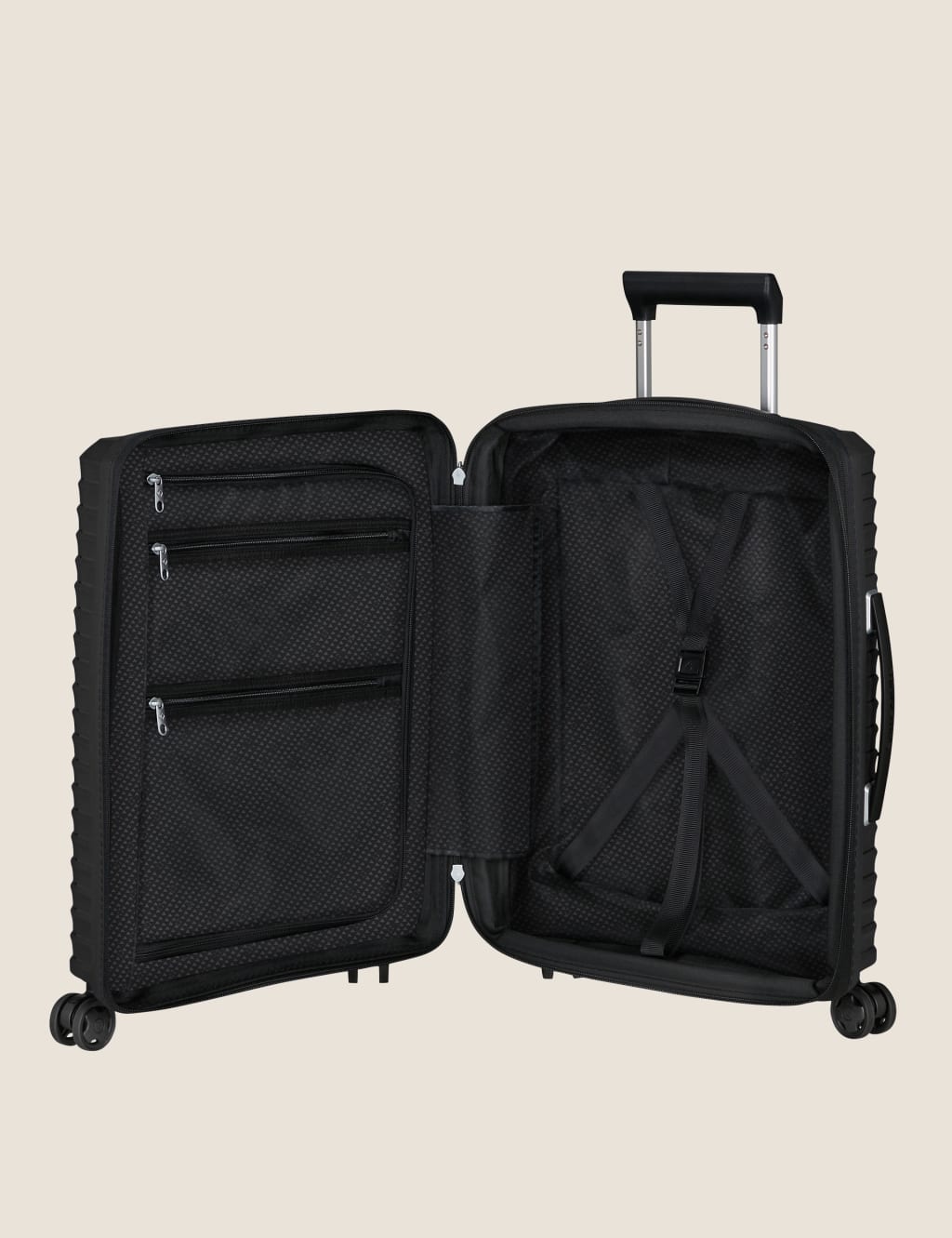 Upscape 4 Wheel Hard Shell Cabin Suitcase image 3