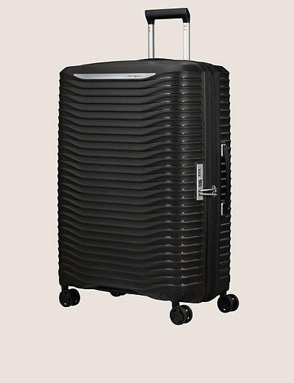 samsonite upscape 4 wheel hard shell large suitcase - 1size - black, black