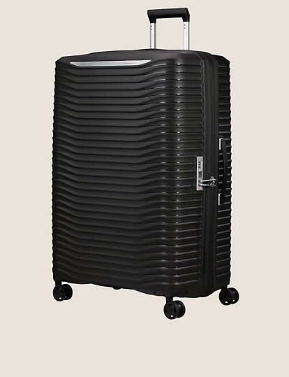 samsonite upscape 4 wheel hard shell extra large suitcase - 1size - black, black