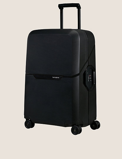 samsonite magnum 4 wheel hard shell eco medium suitcase - 1size - graphite, graphite