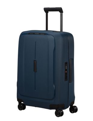 Samsonite Essens 4 Wheel Hard Shell Cabin Suitcase - Navy, Navy,Yellow