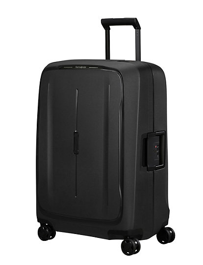 samsonite essens 4 wheel hard shell medium suitcase - 1size - black, black
