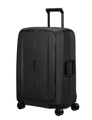 Samsonite Essens 4 Wheel Hard Shell Medium Suitcase - Black, Black