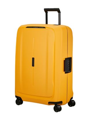 Samsonite Essens 4 Wheel Hard Shell Large Suitcase - Yellow, Yellow,Navy