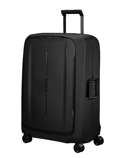 samsonite essens 4 wheel hard shell large suitcase - 1size - black, black
