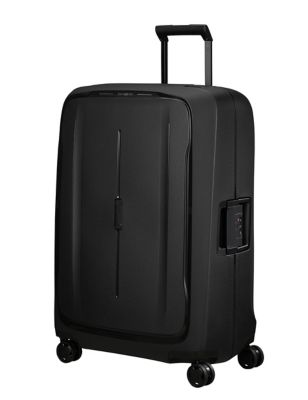 Samsonite Essens 4 Wheel Hard Shell Large Suitcase - Black, Black