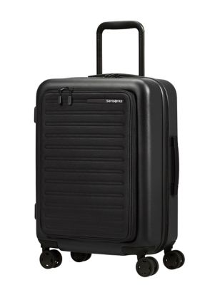 Samsonite Stackd 4 Wheel Hard Shell Cabin Suitcase - Black, Black