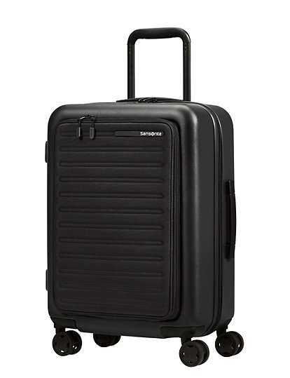 samsonite stackd 4 wheel hard shell cabin suitcase - 1size - black, black