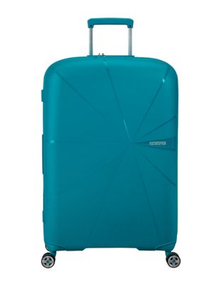 American Tourister Starvibe 4 Wheel Hard Shell Large Suitcase - Turquoise, Turquoise,Navy,Pink,Black