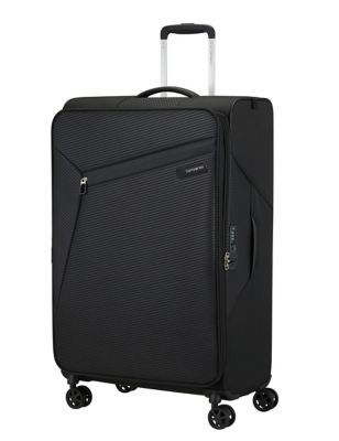 Samsonite Litebeam 4 Wheel Soft Large Suitcase - Black, Black,Navy