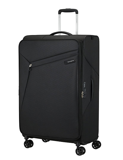 samsonite litebeam 4 wheel soft large suitcase - 1size - black, black