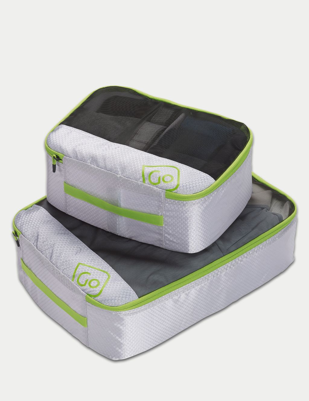 Set of Two Deep Packing Cubes